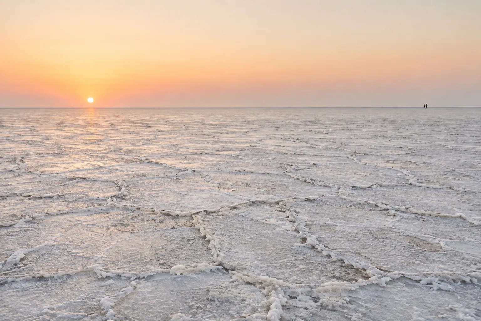 Destination-inspired view of the White Rann at sunset